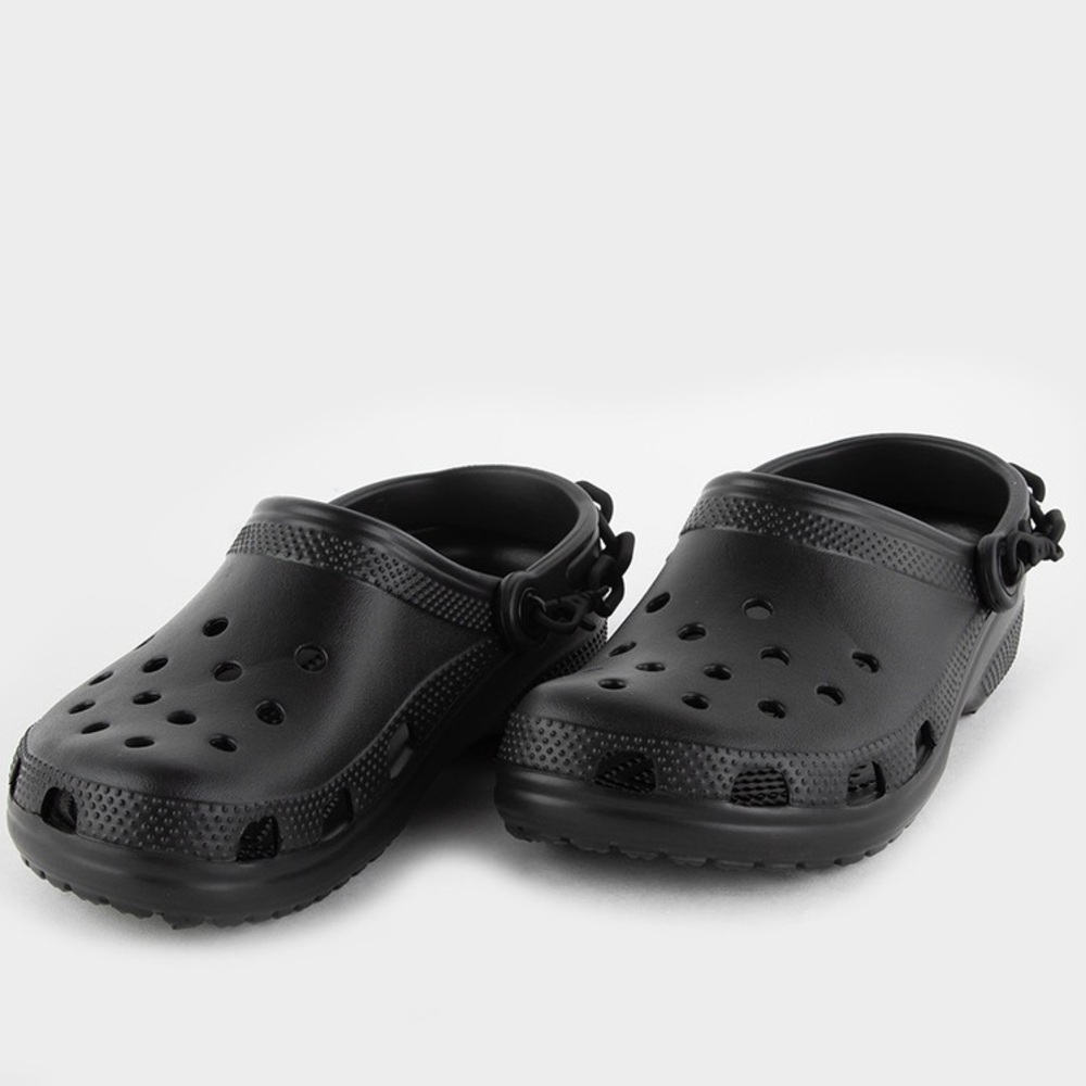 Black Rubber Clogs, Size 42, 9M, 10.5W